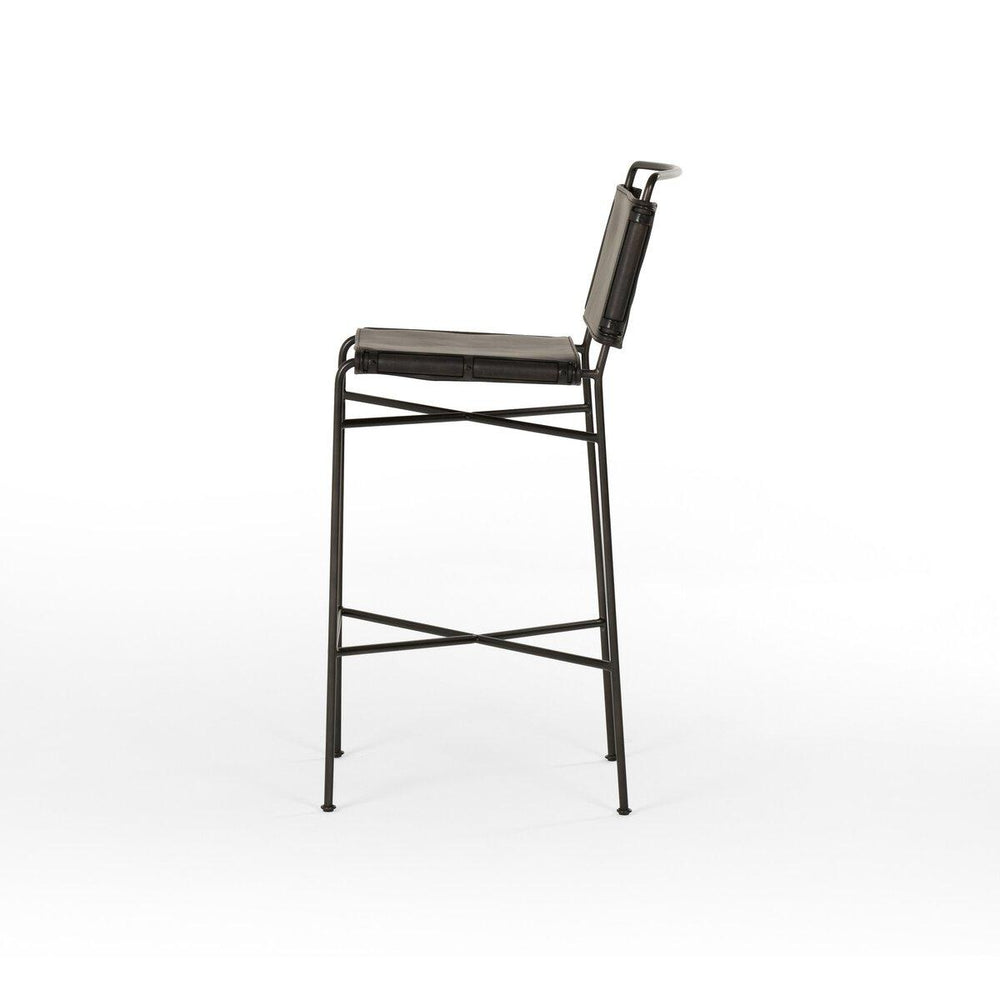 
                      
                        Wharton Bar Stool - Distressed Black
                      
                    