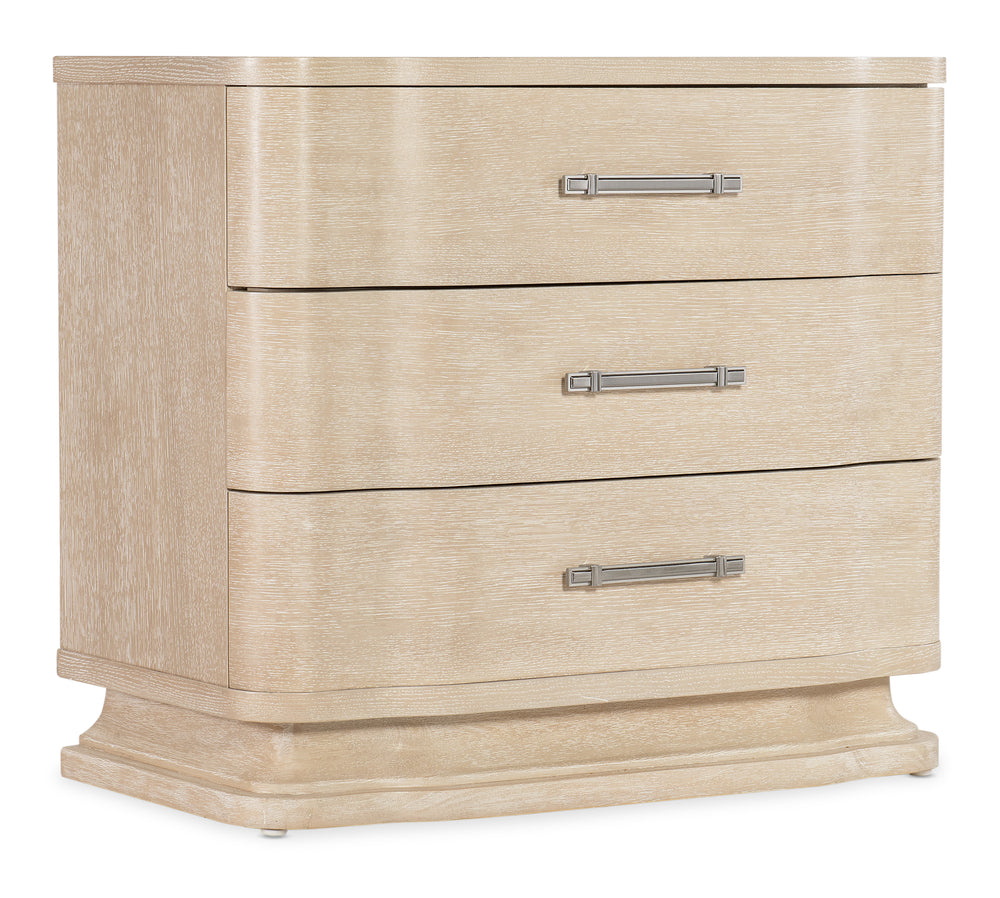 Nouveau Chic Three Drawer Nightstand.