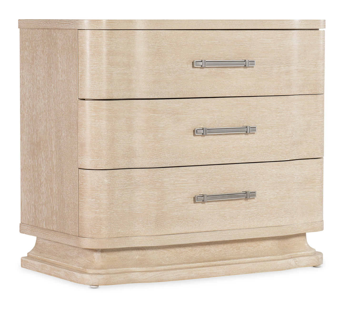 Nouveau Chic Three Drawer Nightstand.