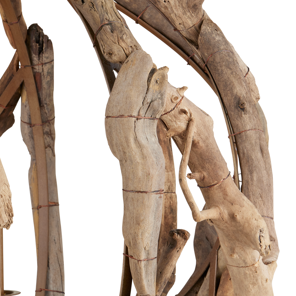 
                      
                        Driftwood Orb Chandelier
                      
                    