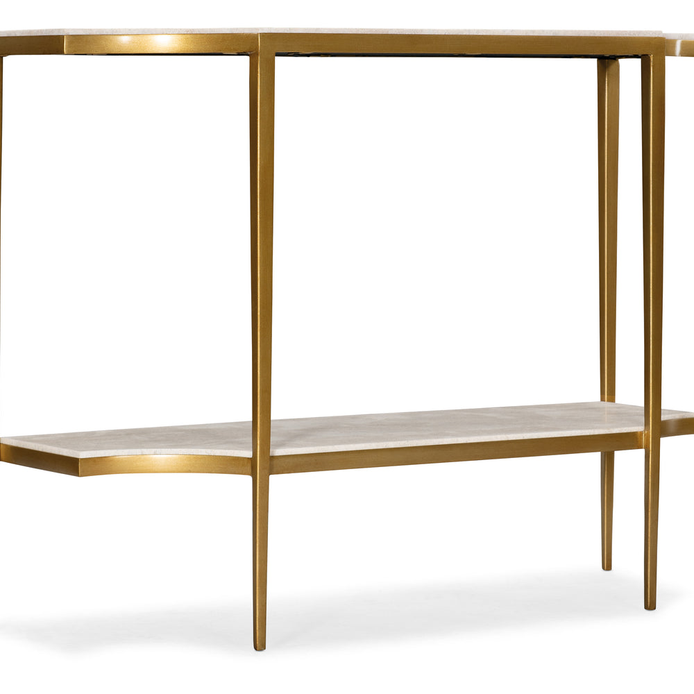 Commerce & Market Console Table - Gold Metal Frame