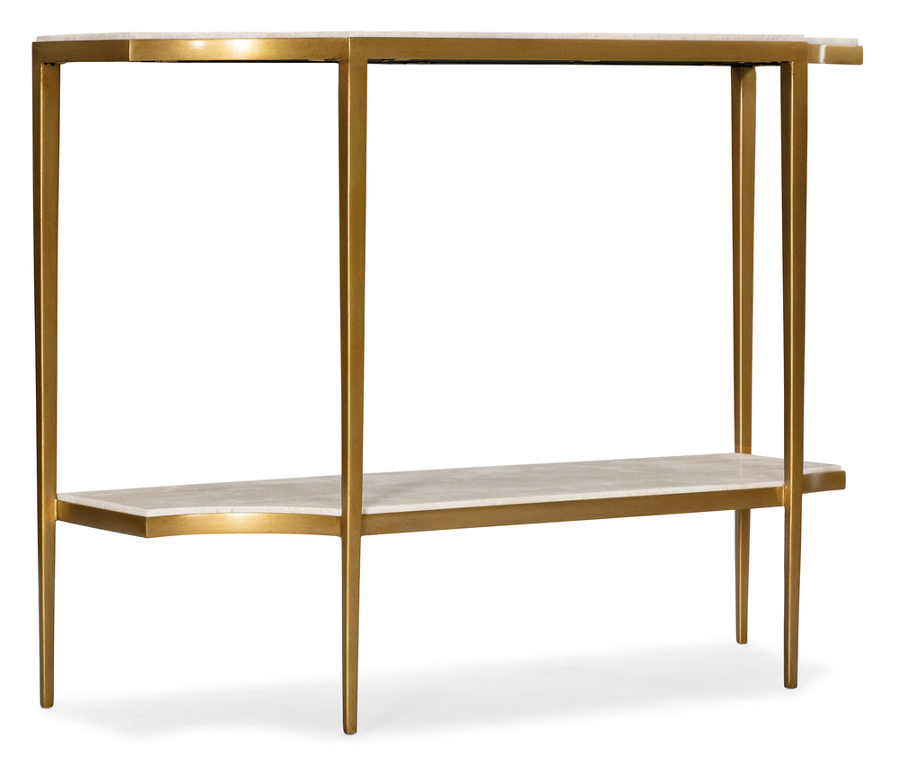 Commerce & Market Console Table - Gold Metal Frame