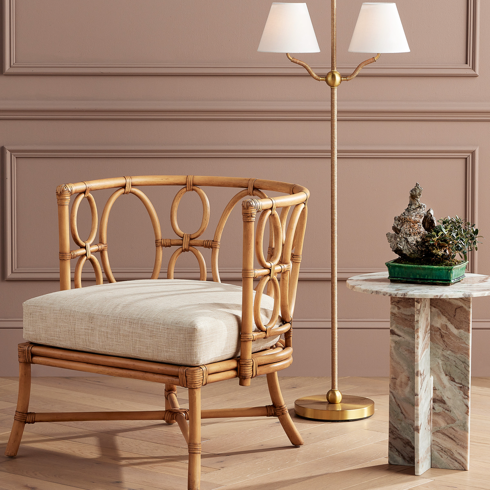 
                      
                        Sirocco Brass Floor Lamp
                      
                    