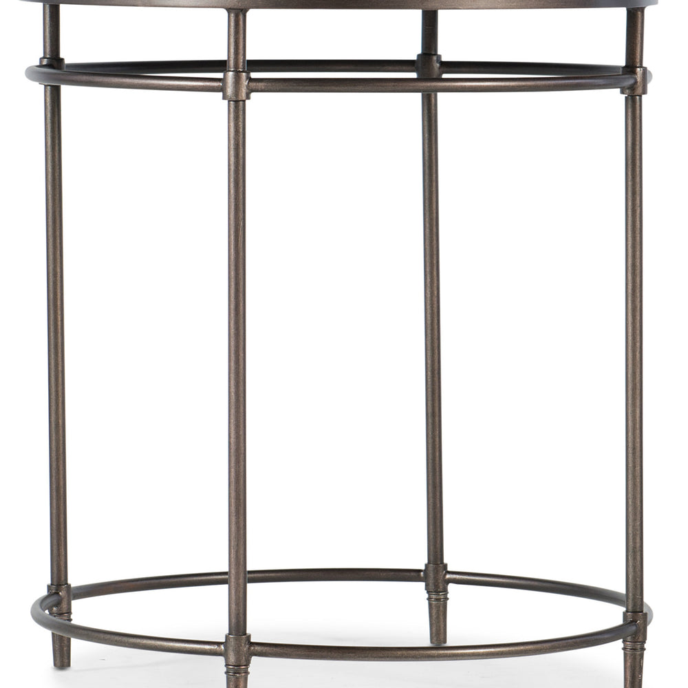 St. Armand Round End Table - Light Wood