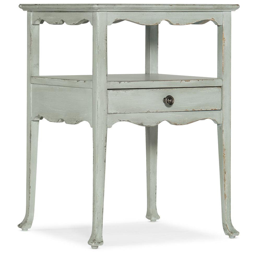Charleston One-Drawer Accent Table - Haint Blue