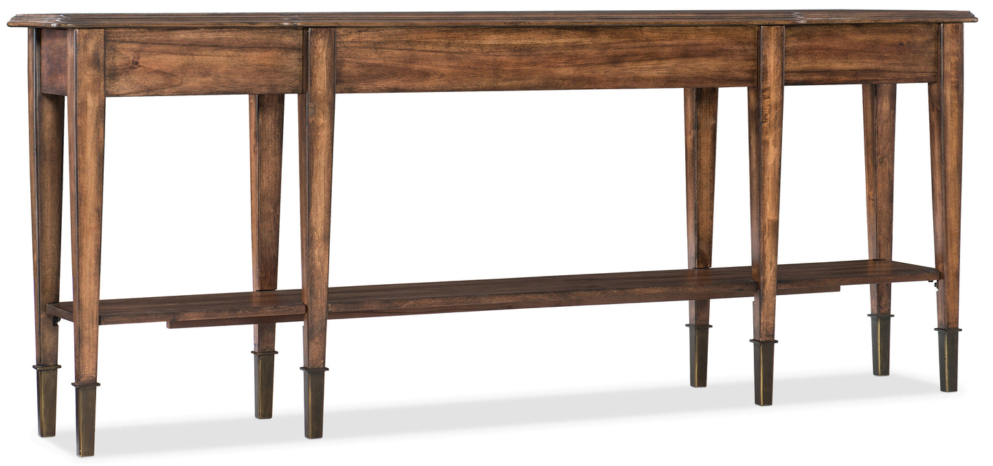 Skinny Console Table - Medium Wood