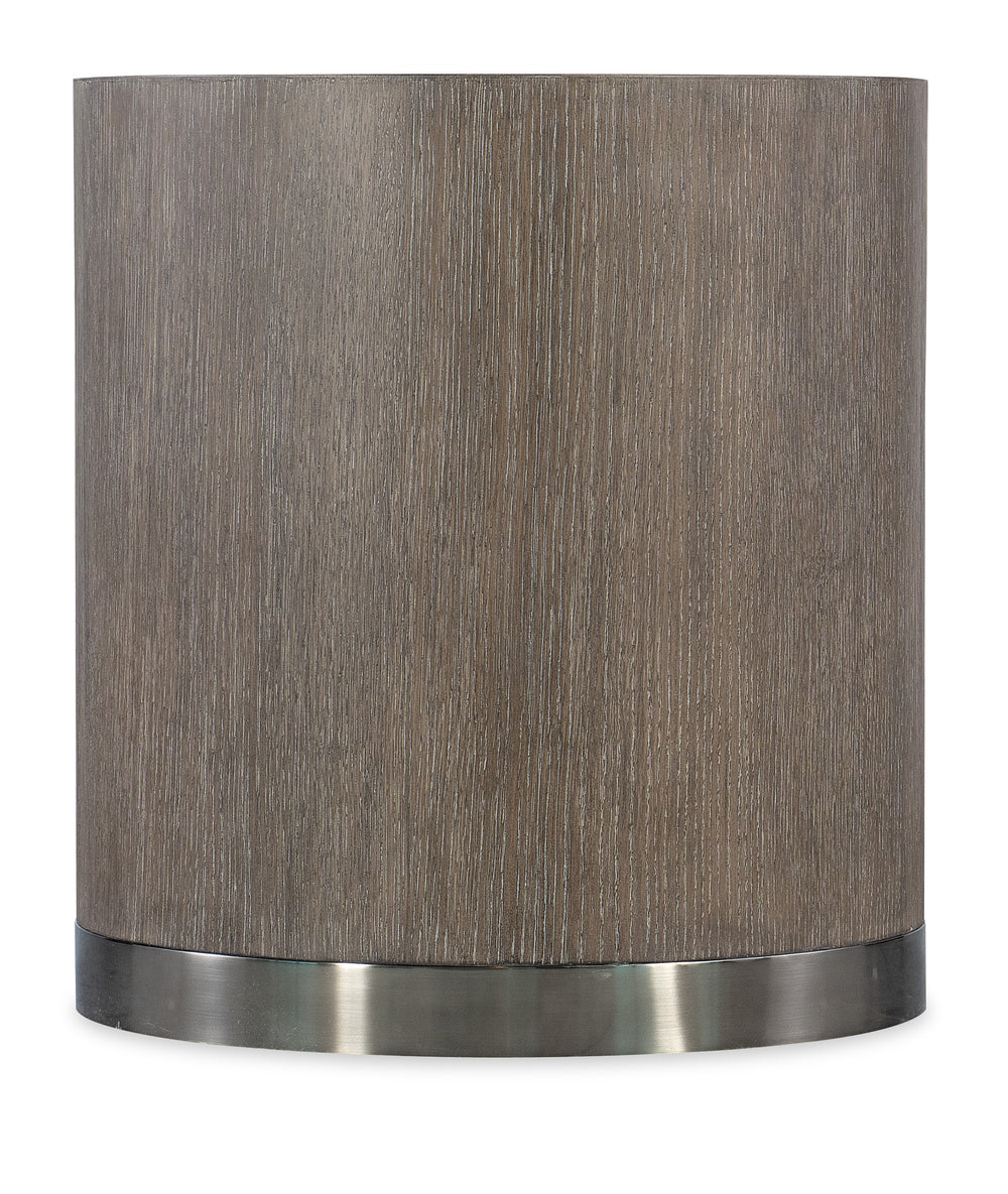 Modern Mood Round End Table - Mink Finish