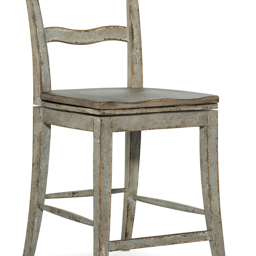 Alfresco La Riva Ladder Back Swivel Counter Stool
