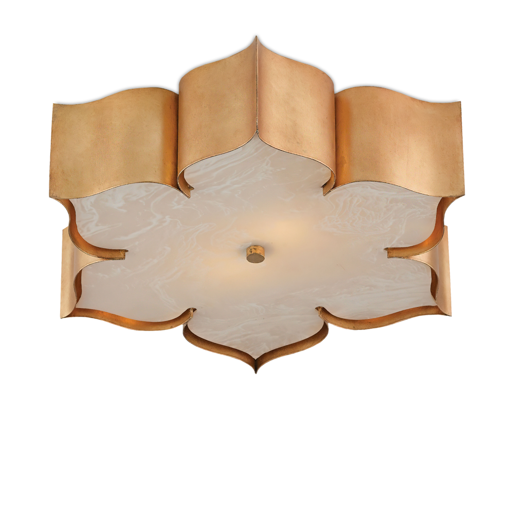 
                      
                        Grand Lotus Gold Flush Mount
                      
                    