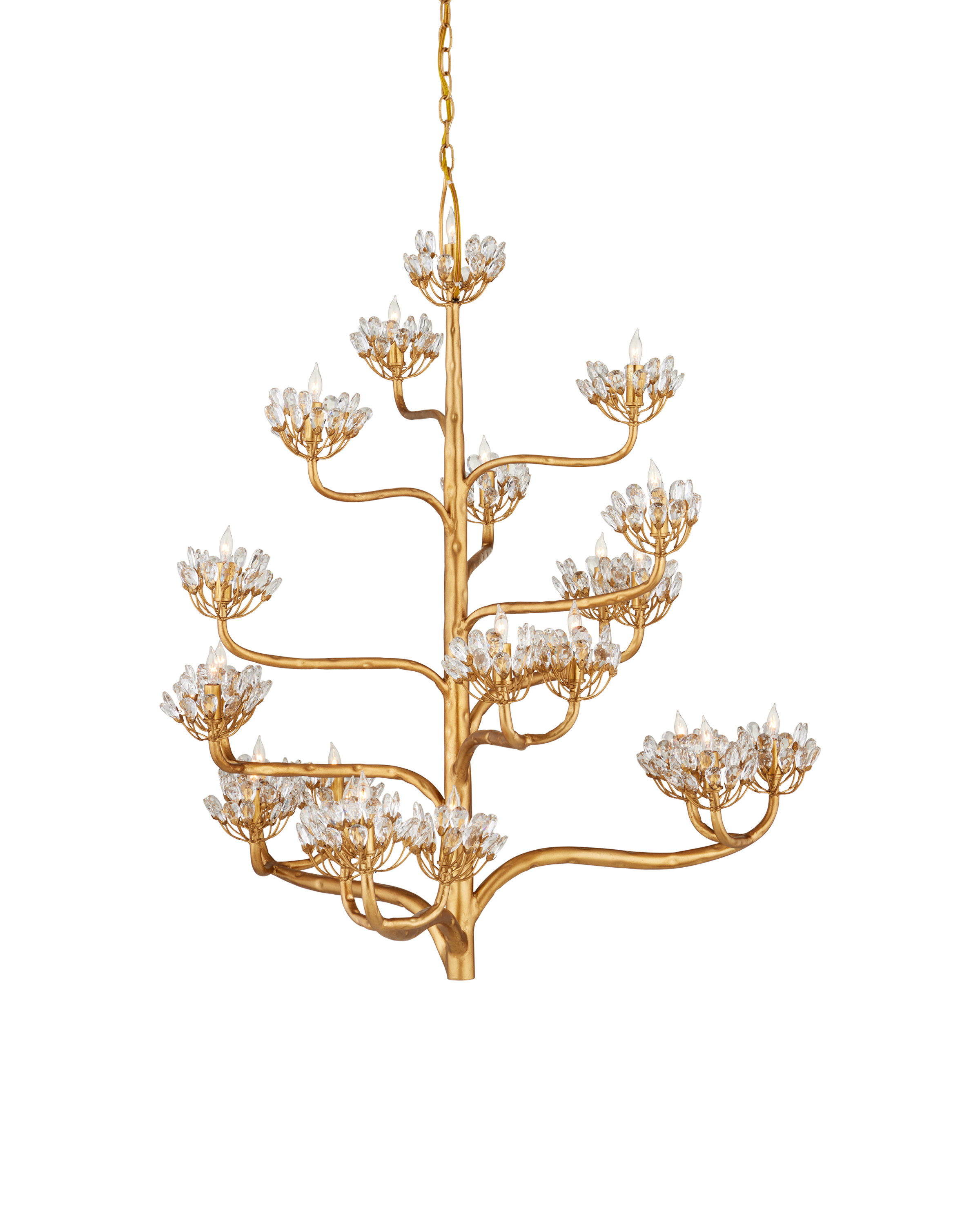 Agave Americana Gold Chandelier - Thumbnail 3