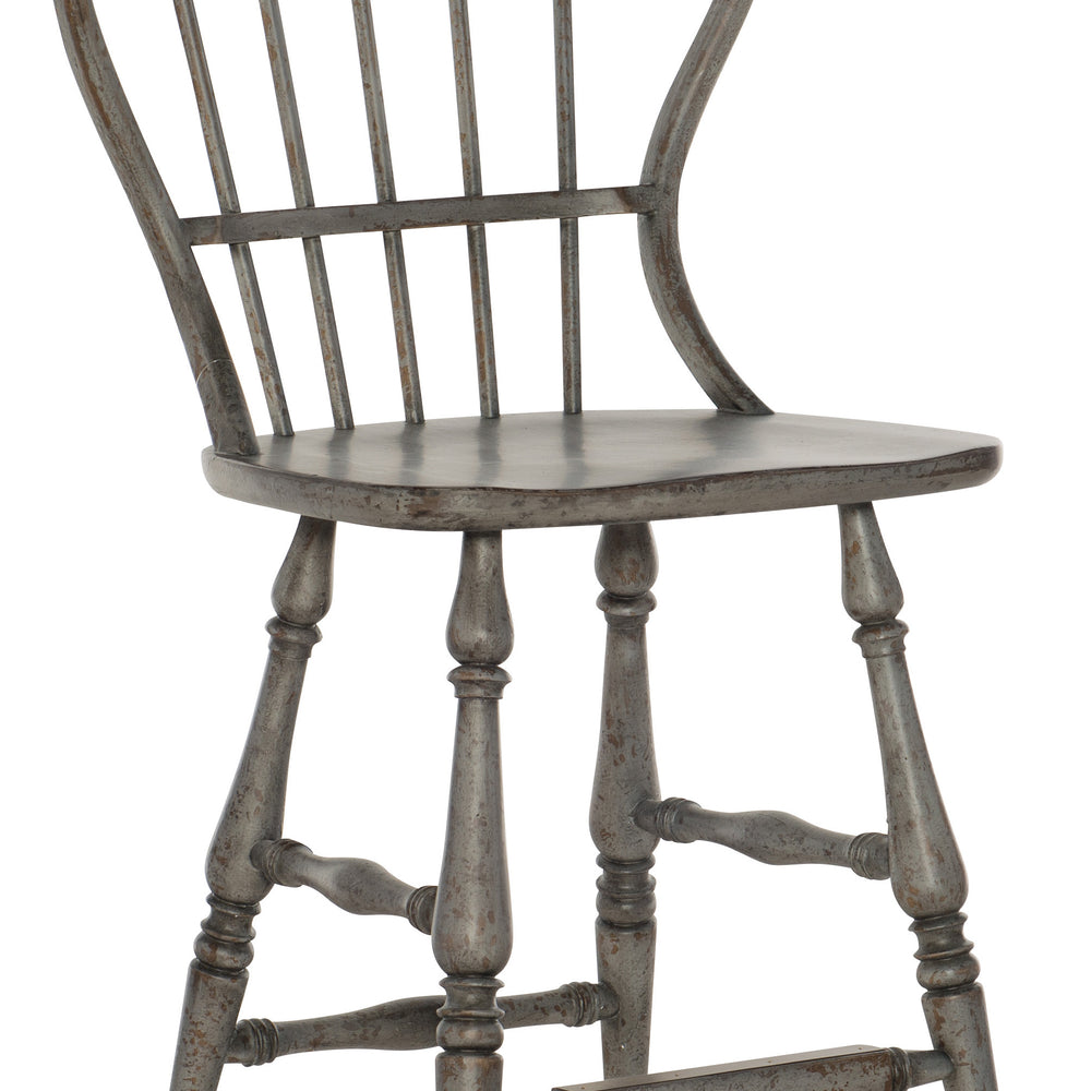 Ciao Bella Spindle Back Counter Stool-Speckled Gray