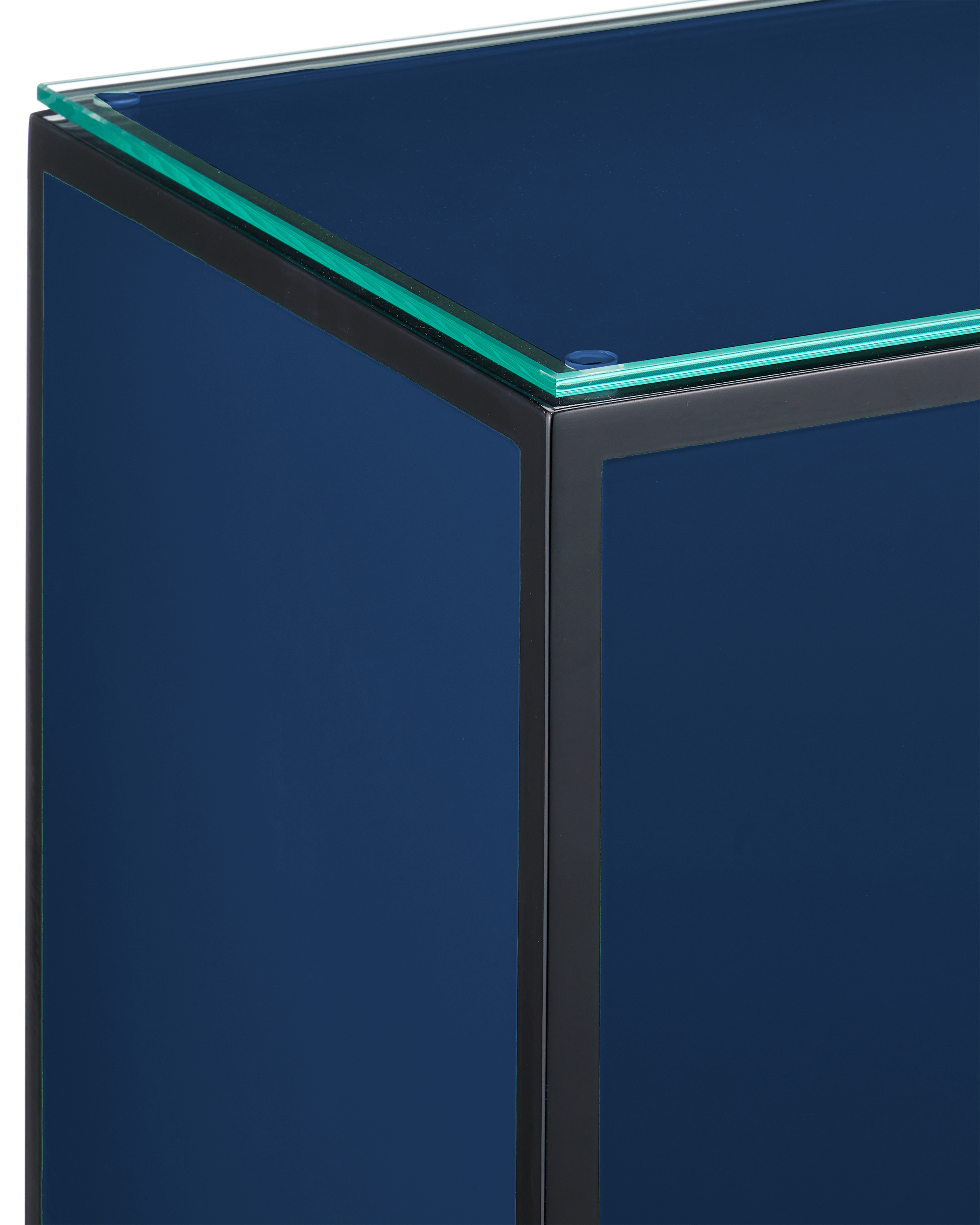 Navy Lacquer Side Table - Thumbnail 4