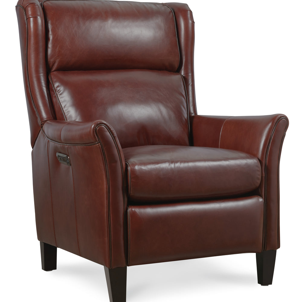 Henley Power Recliner with Power Headrest - Benjamin Burgundy