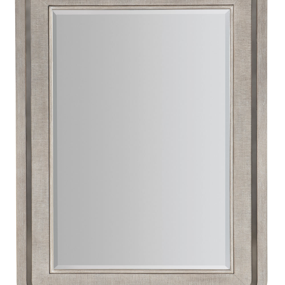 Modern Mood Raffia Landscape Mirror - Diamond Finish.