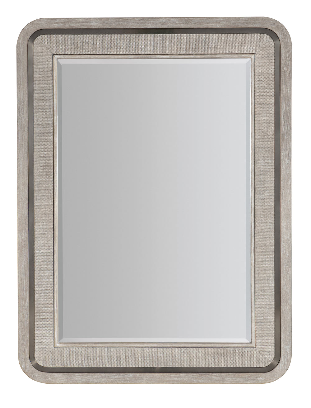 Modern Mood Raffia Landscape Mirror - Diamond Finish