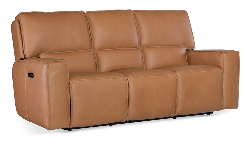 Miles Zero Gravity Sofa with Power Recline Power Headrest - Oslo Antelope