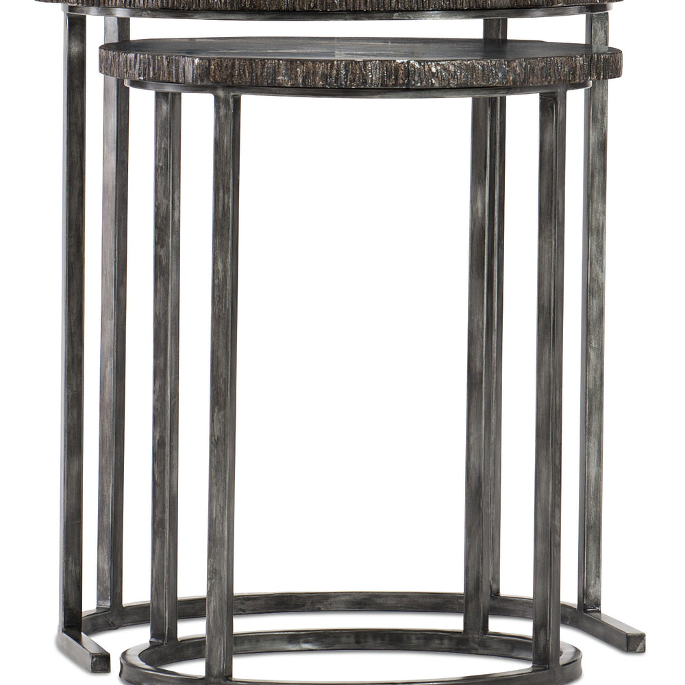 Nesting Tables - Metal Frame with Gunmetal