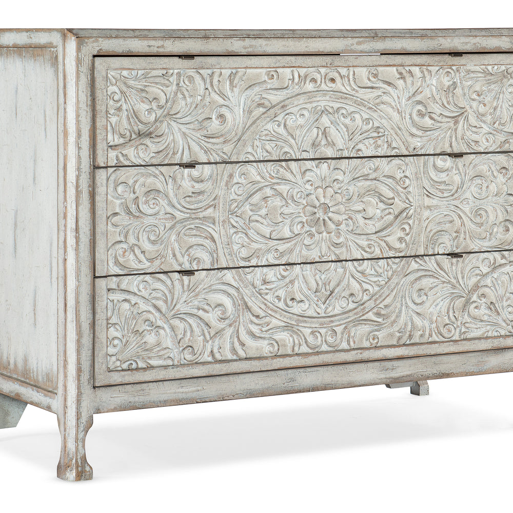 La Grange Lockhart Three-Drawer Accent Chest - Antique White