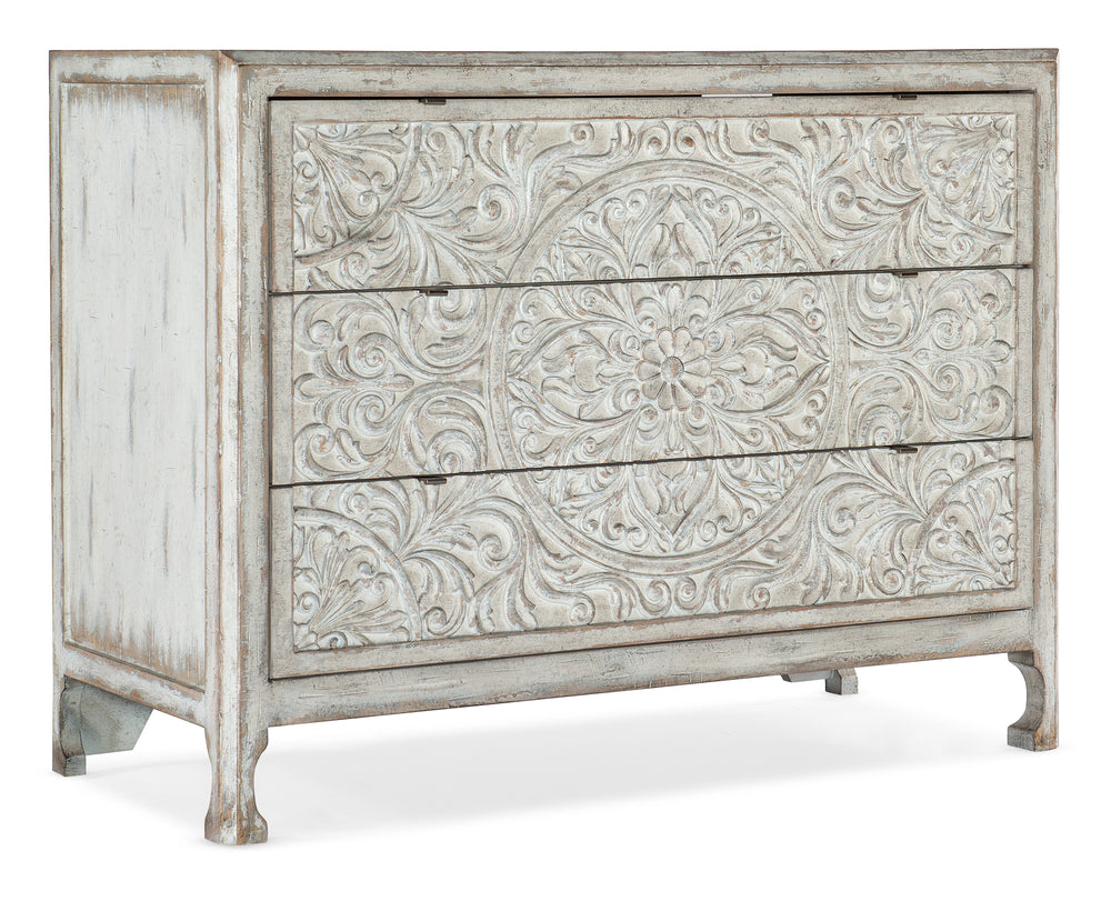 La Grange Lockhart Three-Drawer Accent Chest - Antique White