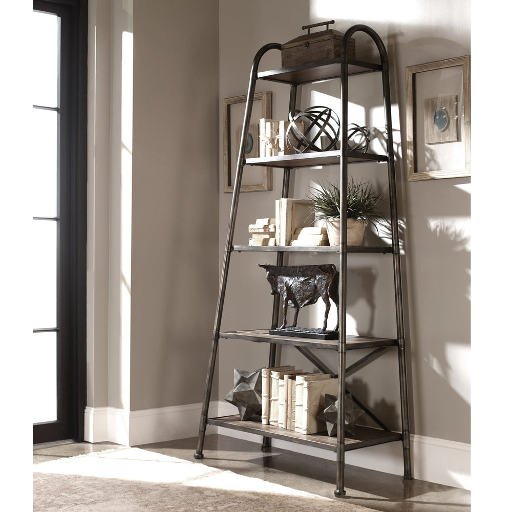 Zosar Urban Industrial Etagere - #shop_name Bookcases