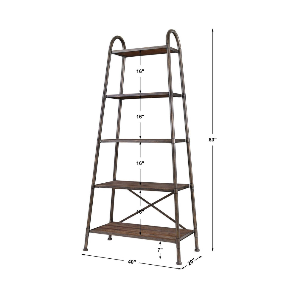 
                      
                        Zosar Urban Industrial Etagere - #shop_name Bookcases
                      
                    