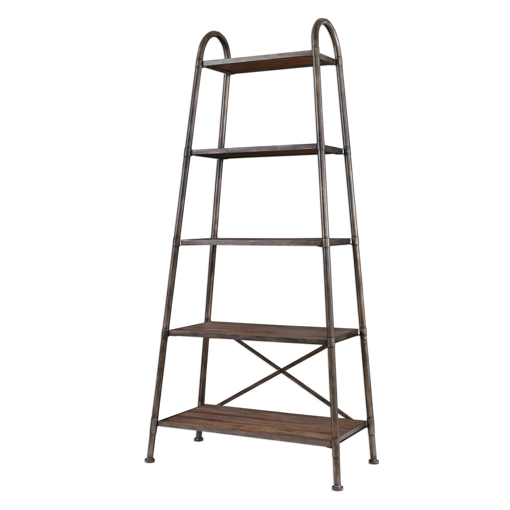 Zosar Urban Industrial Etagere - #shop_name Bookcases