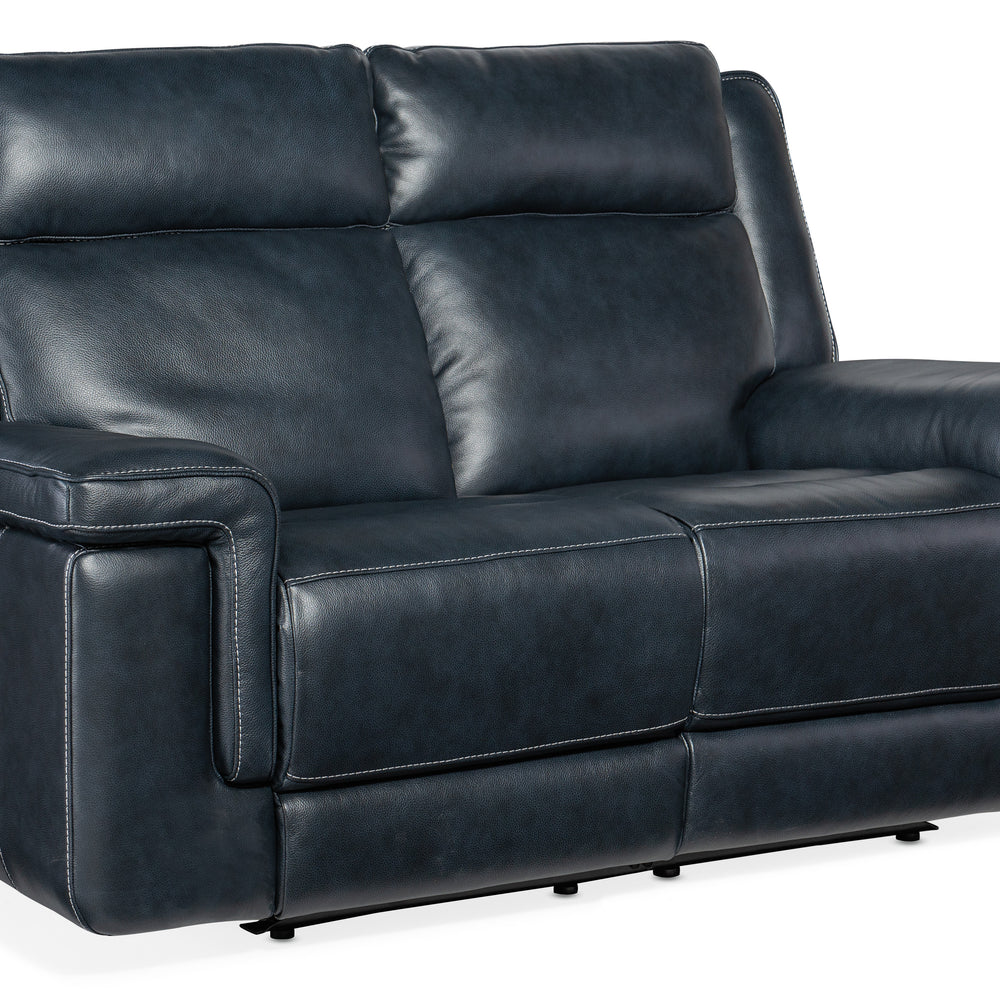 Montel Lay Flat Power Loveseat with Power Headrest & Lumbar
