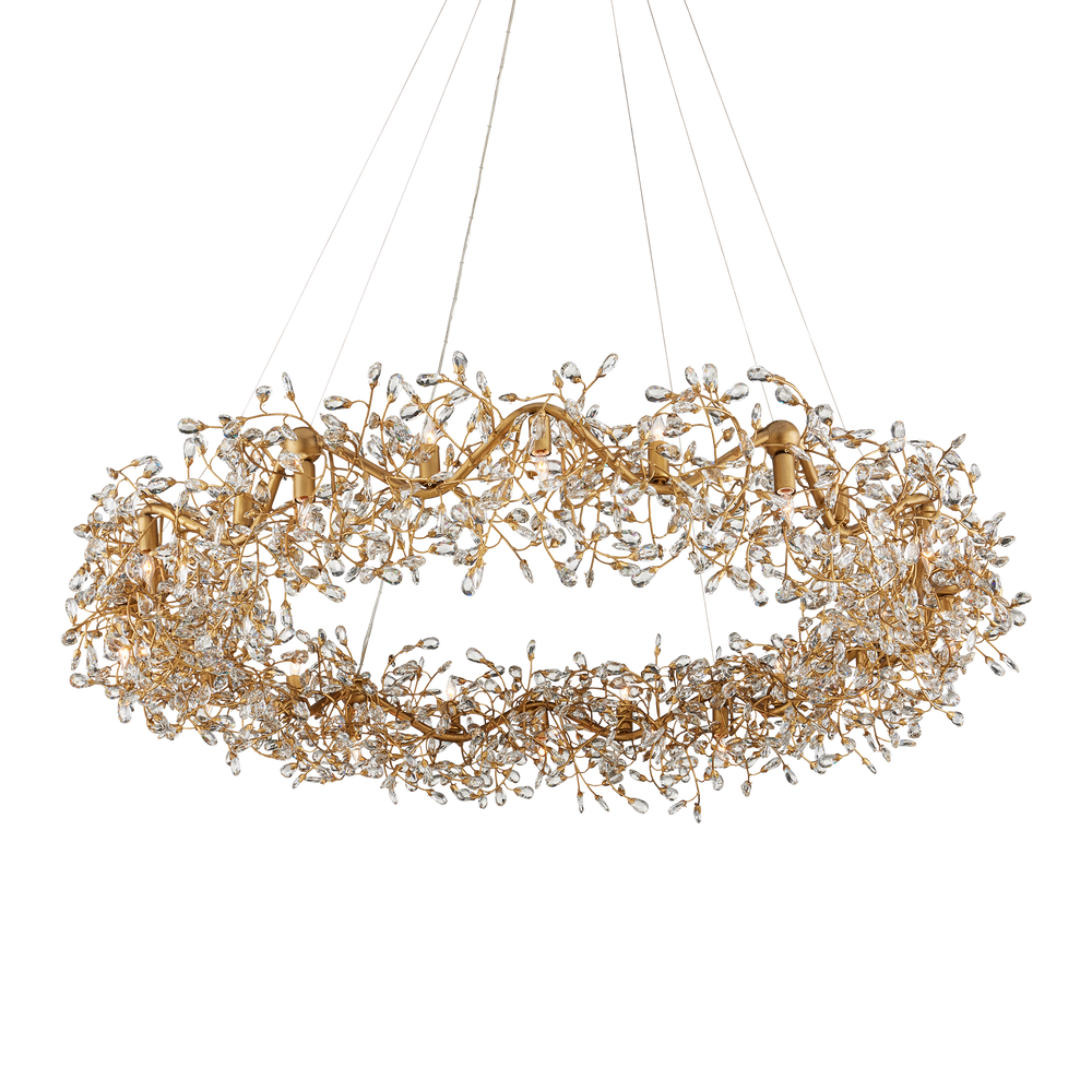 Crystal Bud Grande Ring Chandelier
