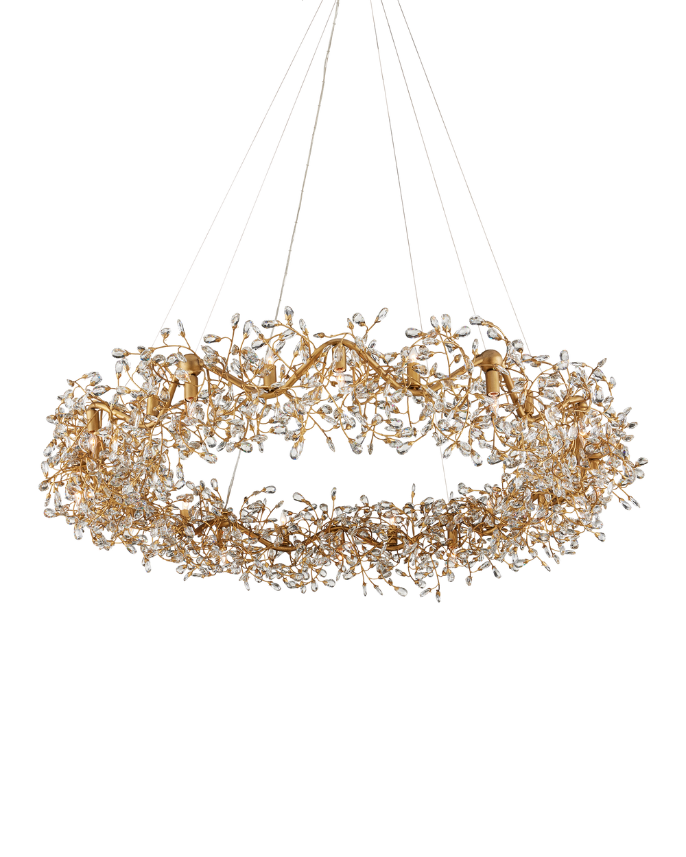 Crystal Bud Grande Ring Chandelier