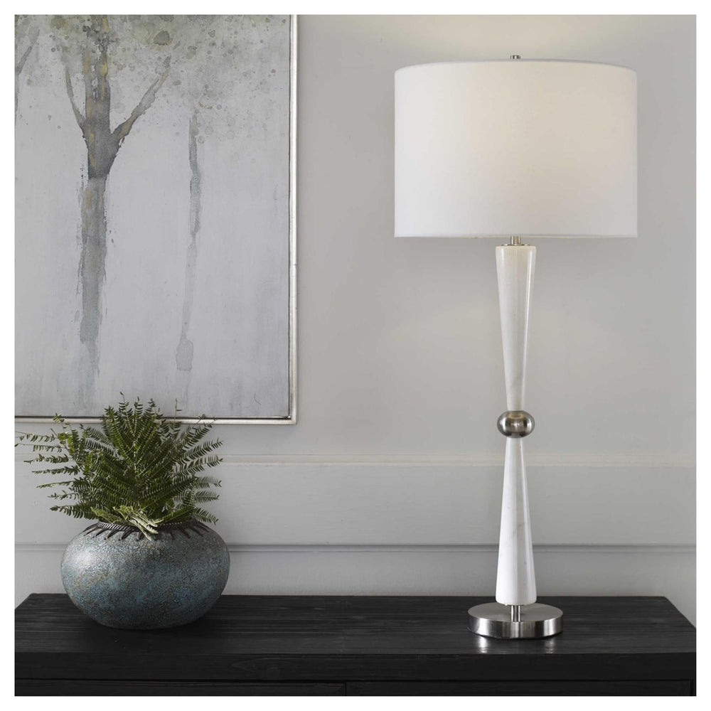 
                      
                        35" Tall White Hourglass Table Lamp - #shop_name Table Lamps
                      
                    