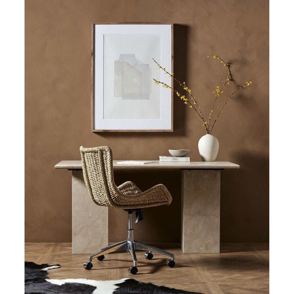 Arum Desk - Cream Marble - #shop_name Desks