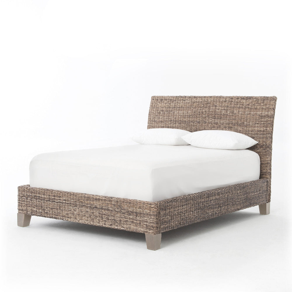 
                
                    Load image into Gallery viewer, Banana Leaf Bed - Grey Wash Mango - #shop_name Beds
                
            