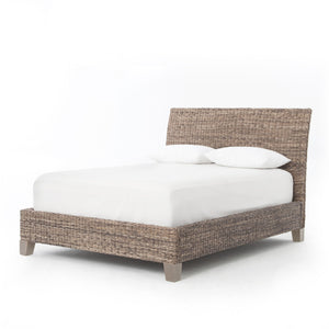 
                
                    Load image into Gallery viewer, Banana Leaf Bed - Grey Wash Mango - #shop_name Beds
                
            