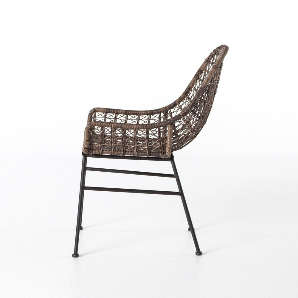 Bandera Outdoor Woven Dining Chair - Natural Black - #shop_name Outdoor Chairs