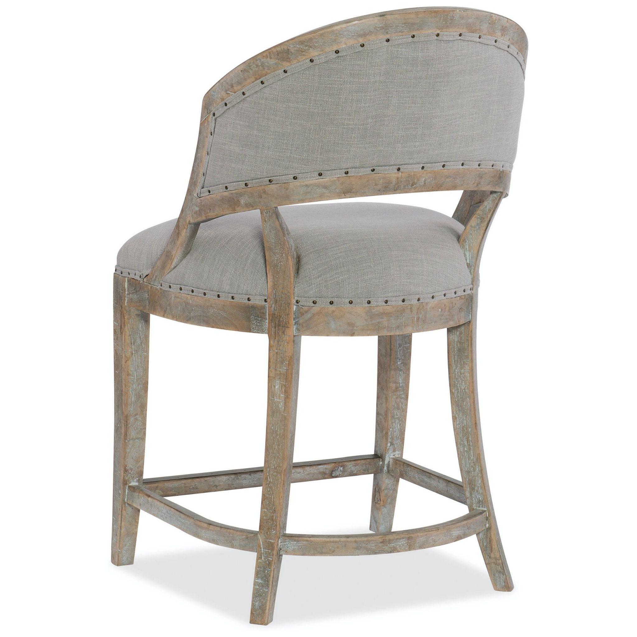 Sundance Barrel Back Swivel Counter Stool - Thumbnail 2