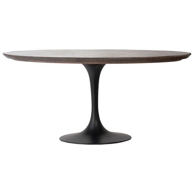 Bayne Stone and Wood Round Dining Table 71