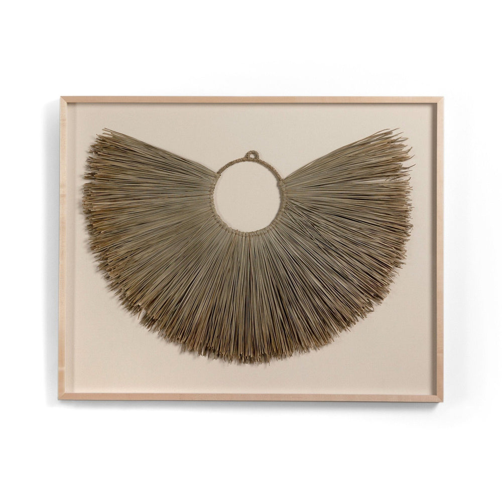 Beda Framed Sea Grass Object - Black - #shop_name Framed Objects & Textiles