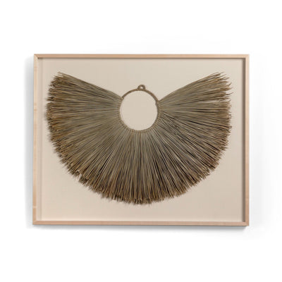 Beda Framed Sea Grass Object - Black