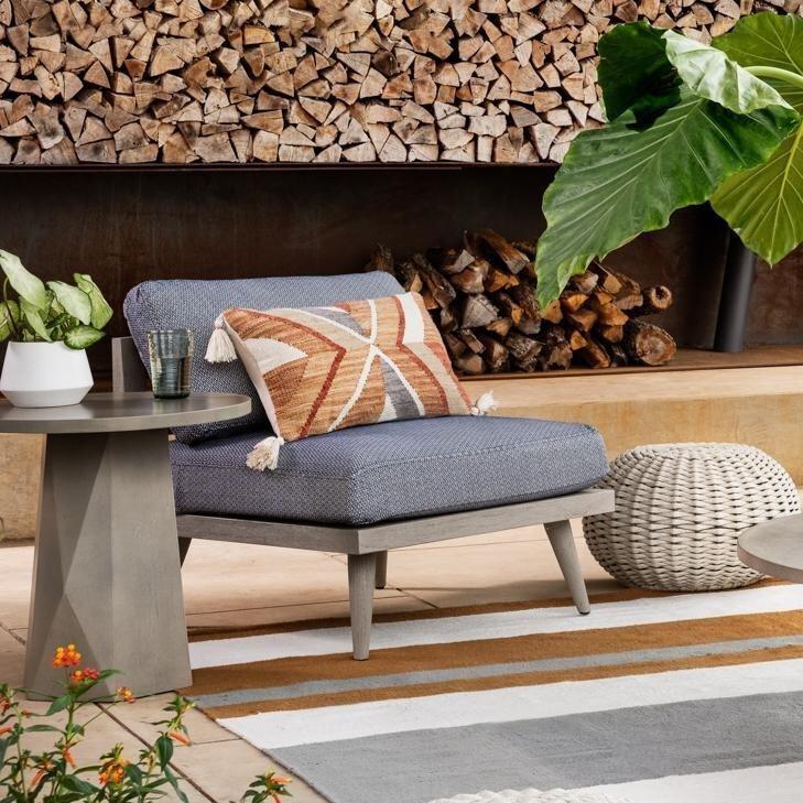 Bowman Outdoor End Table - Grey Concrete - #shop_name Outdoor Tables & Storage
