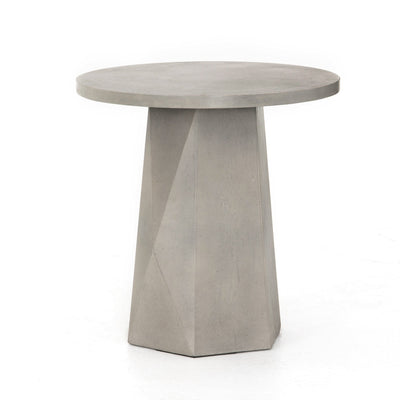 Bowman Outdoor End Table - Grey Concrete