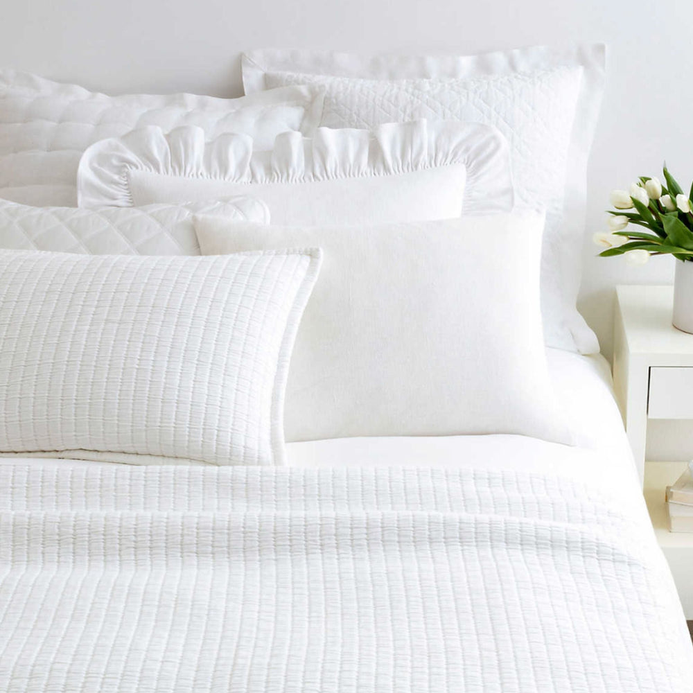 
                      
                        Boyfriend White Matelassé Coverlet - #shop_name Bedding
                      
                    