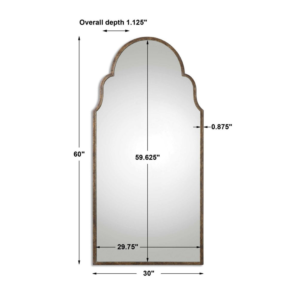 
                      
                        Brayden Tall Arch Mirror, Bronze - #shop_name Mirrors
                      
                    