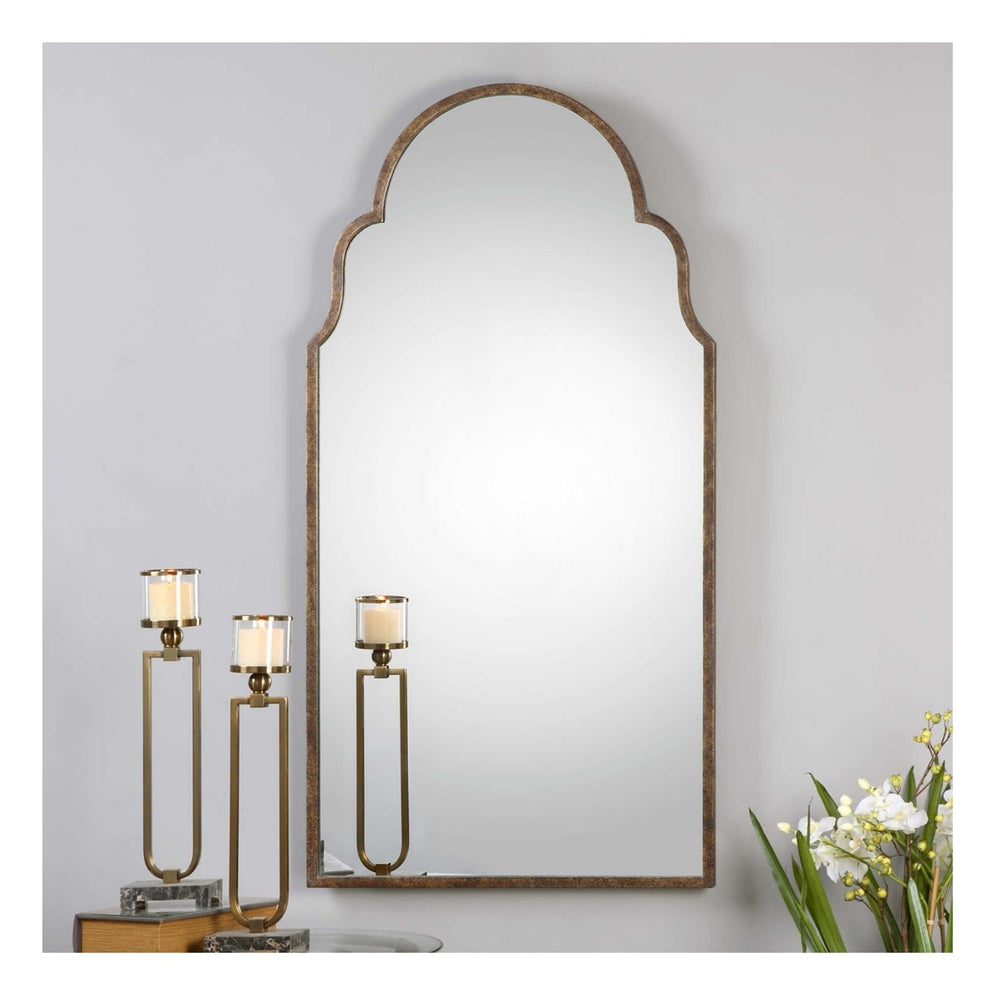 
                      
                        Brayden Tall Arch Mirror, Bronze - #shop_name Mirrors
                      
                    