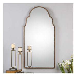 Brayden Tall Arch Mirror, Bronze - #shop_name Mirrors