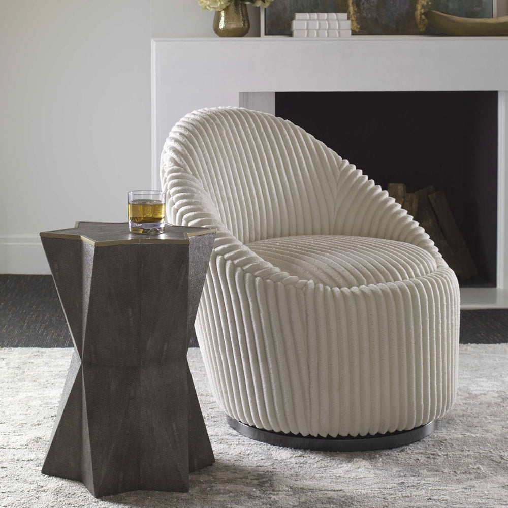 
                      
                        Capella Accent Table, Gray - #shop_name Side Table
                      
                    