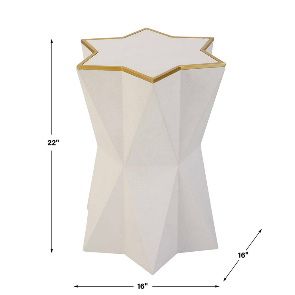 
                      
                        Capella Accent Table, White - #shop_name Side Table
                      
                    