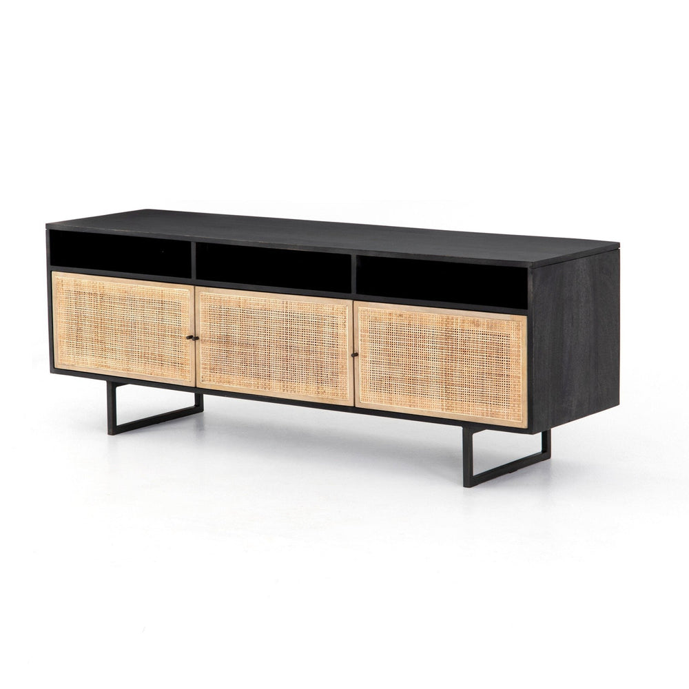 Carmel Media Console - Black Wash - #shop_name Media Consoles