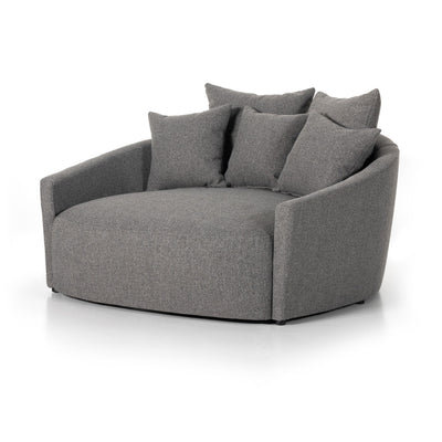 Chloe Media Lounger - Fallon Charcoal