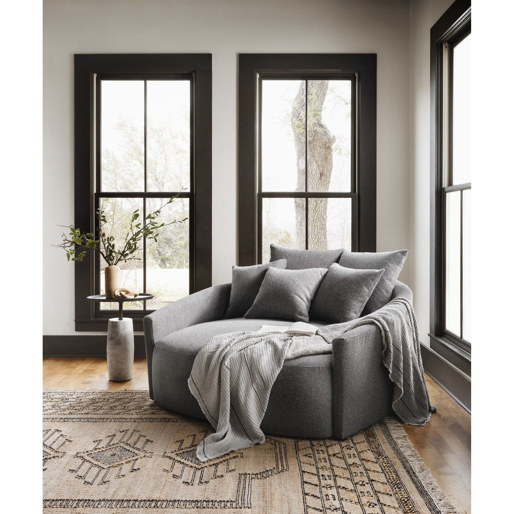 Chloe Media Lounger - Gibson Smoke - #shop_name Sofas