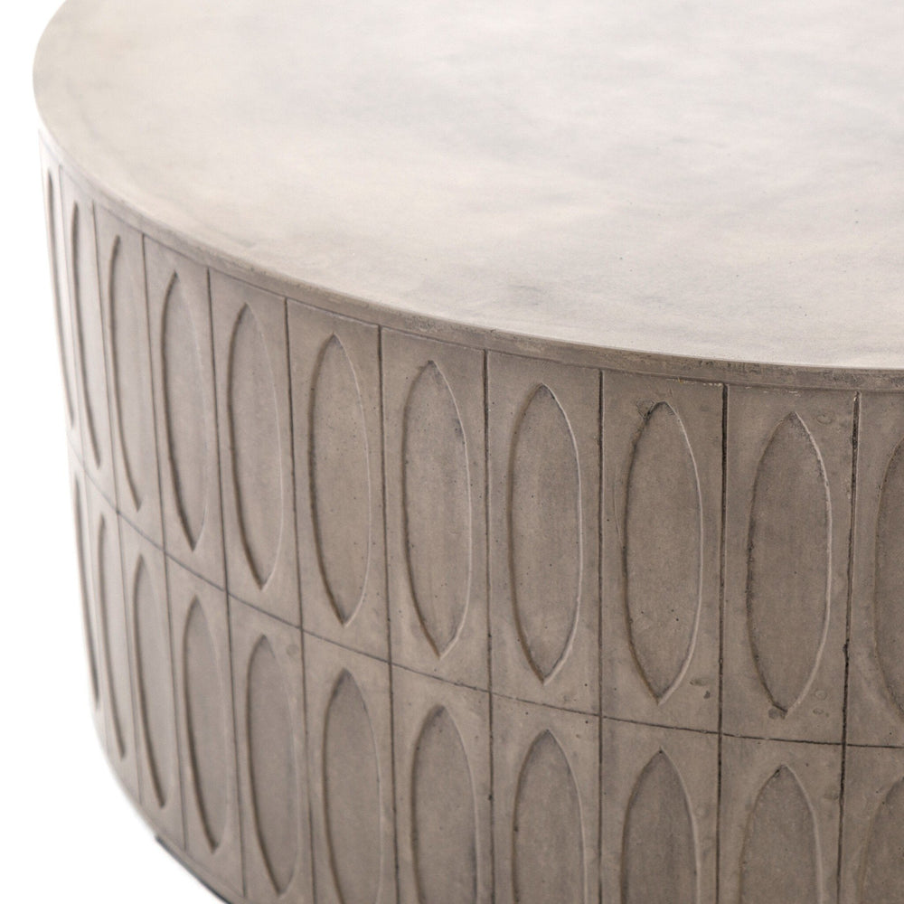 Colorado Drum Coffee Table - Grey Concrete - #shop_name Outdoor Tables & Storage